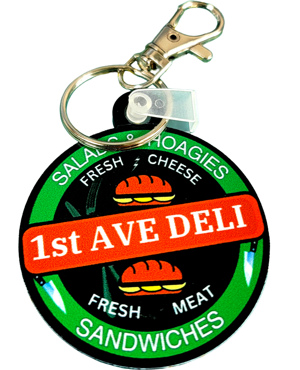 3" Custom Acrylic Keychain. Contour Cut Custom Keychain With Your Business Logo, Photo, Text, Event.