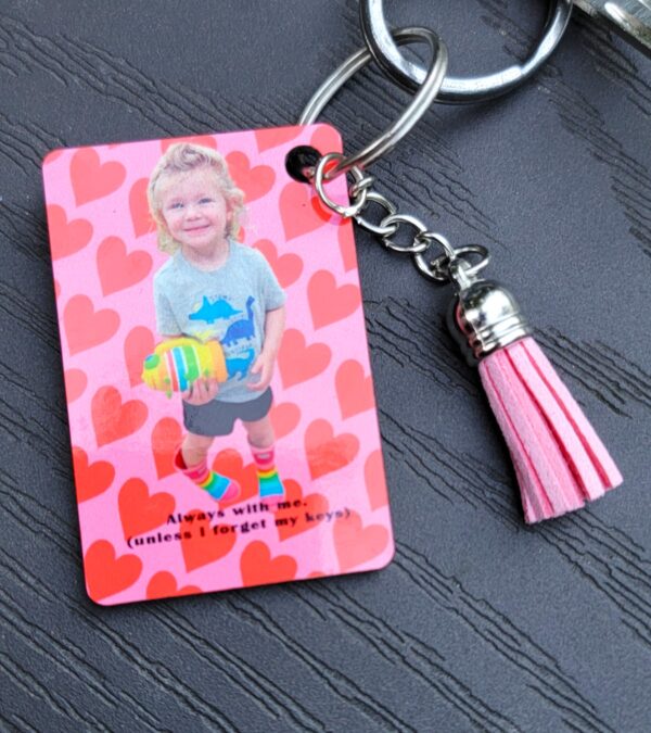 Custom Photo, Logo, or Message Keychain – Personalized Keychain with Your Image or Text - Image 6