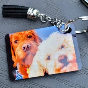 Custom Photo, Logo, or Message Keychain – Personalized Keychain with Your Image or Text