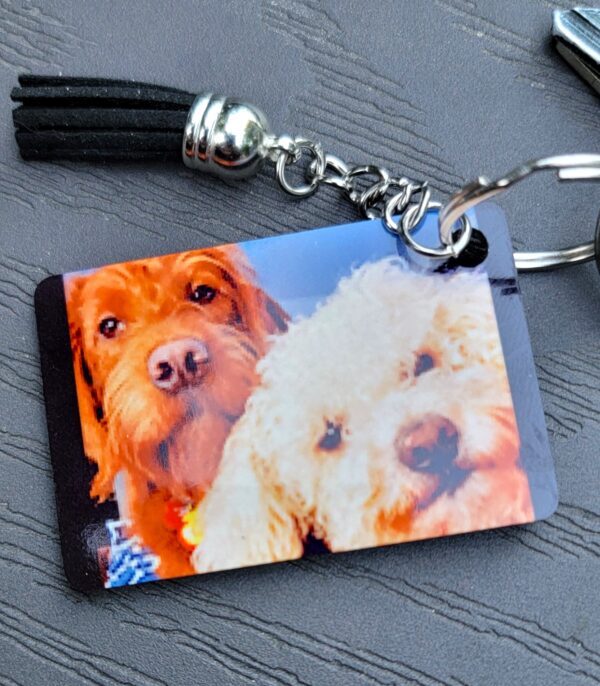 Custom Photo, Logo, or Message Keychain – Personalized Keychain with Your Image or Text