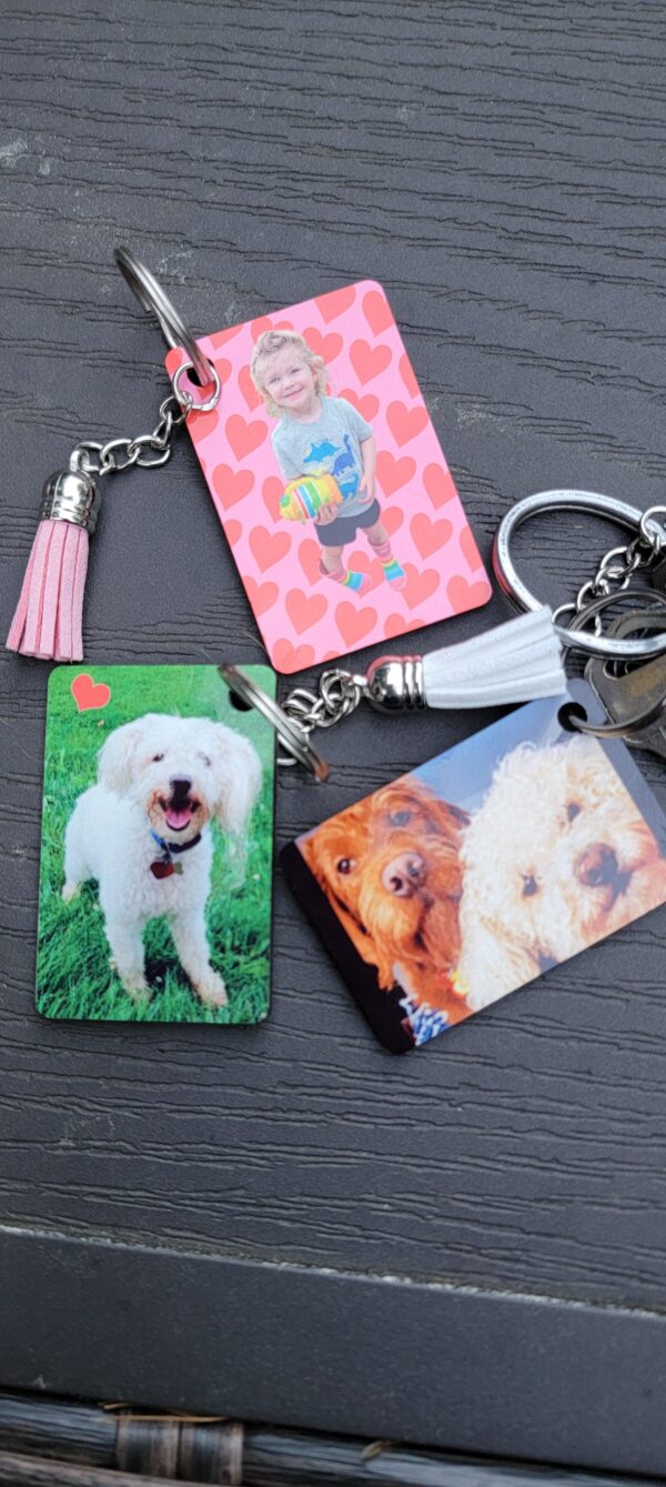 Custom Photo, Logo, or Message Keychain – Personalized Keychain with Your Image or Text - Image 3