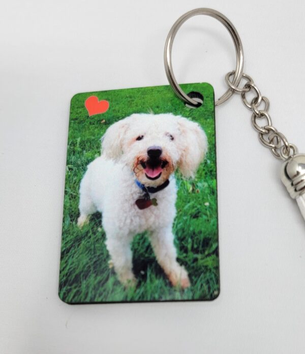 Custom Photo, Logo, or Message Keychain – Personalized Keychain with Your Image or Text - Image 2