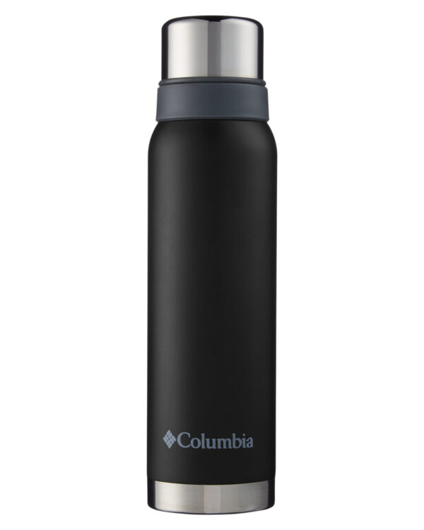 Custom insulated stainless steel thermal bottle by Columbia, 1L capacity