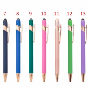 Personalized gold stylus pen, laser engraved or UV printed for business branding