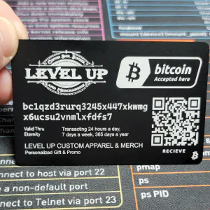 premium anodized aluminum custom card black