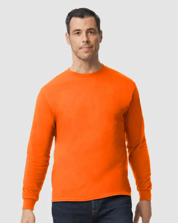 Custom DTF Long Sleeve T-Shirt – Gildan 5400 Heavy Cotton (DTF print included)