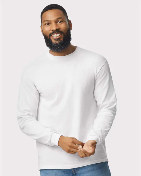 Custom DTF Long Sleeve T-Shirt – Gildan 5400 Heavy Cotton (DTF print included) - Image 2