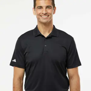 custom sport polo with logo – Adidas A430 front view
